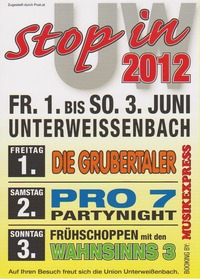 Stop in UW 2012@Zeltfestlocation (Neben Aumayr Waschbox)