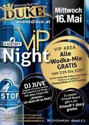 Duke Eristoff VIP Night@Duke - Eventdisco