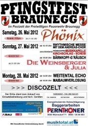 Pfingstfest der FF Braunegg 2012@Festzelt