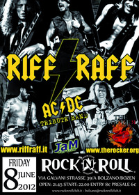 Riff Raff (AC/DC Tribute - It) + Support + Dj@Rocknroll Bolzano