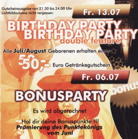 Birthday Party Birthday Party@Go-In