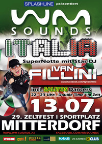 WM-Sounds Italia mit Star-dj Ivan Fillini@Alter Sportplatz Mitterdorf/Raab