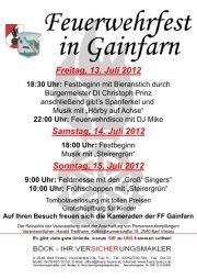 Feuerwehrfest FF Gainfarn@Gainfarn