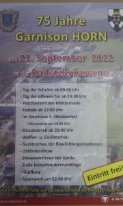 4.Oktoberfest & 75 Jahre Garnision Horn@Festplatz