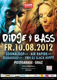 Didge & Bass mit Loonaloop, air rapide und Slack Hippy@Postgarage