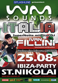 WM-Sounds Italia mit Star-dj Ivan Fillini | St. Nikolai (lb) Ibiza-party@Festzelt