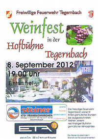 Weinfest - FF Tegernbach@Hofbühne Tegernbach