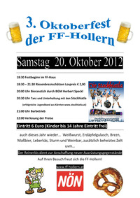 Oktoberfest der FF-Hollern@Feuerwehrhaus