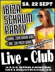 Ibiza Schaumparty@Live Club