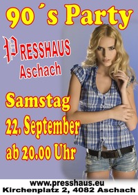 90´s Party im Presshaus Aschach@Presshaus