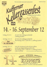 Kufferner Kellergassenfest 2012@Kellergasse