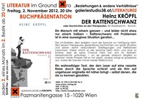 Buchpräsentationen der Neuerscheinung Heinz Kröpfl Der Rattenschwanz @Xi Cafe & Bar