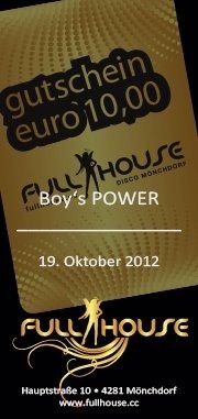 Boys Power@Fullhouse