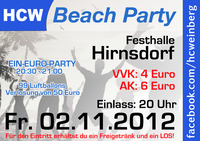 5. HC-Weinberg Beach Party@Festhalle Hirnsdorf