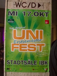 UNI Party @ Stadtsäle IBK@Stadtsäle IBK