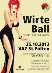 Wirte Ball für alle Gäste und Freunde