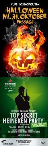Top Secret Heineken Party - meets Halloween@Babenberger Passage