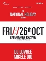 Club Fusion pres. The National Holiday@Babenberger Passage