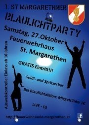 1. St. Margarethner Blaulichtparty@FF-Haus St. Margarethen