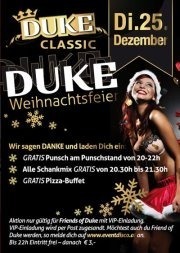 Weihnachtsfeier@Duke - Eventdisco