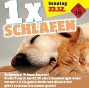 1x Schlafen