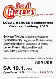 Local Heroes Bandcontest 2013 - NÖ Vorrunde 1@Cinema Paradiso
