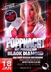 Poppnacht mit Pornostar Black Diamond @Disco P2