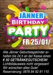 Jänner Birthday Party@Fledermaus Graz