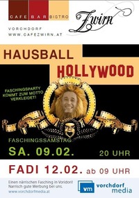 Hausball Cafe Zwirn goes to Hollywood@Cafe Zwirn