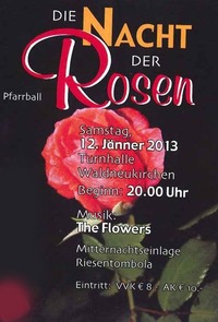 Die Nacht der Rosen - Pfarrball Waldneukirchen@Turnhalle Waldneukirchen