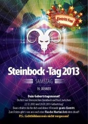 Steinbock -Tag 2013@jaxx! Partyclub