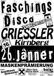 Faschingsdisco @GH Griessler