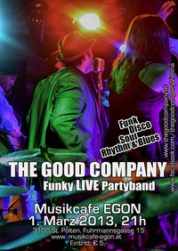 The Good Company - Funk, Disco, Soul, Rhythm & Blues@Musikcafe Egon