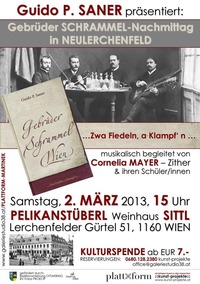 Gebrüder Schrammel-Nachmittag in Neulerchenfeld@Pelikanstüberl, Weinhaus Sittl