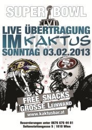 Super Bowl live@Kaktus Bar