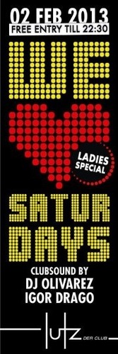 We love Saturdays Ladies Speciale