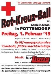 Rot Kreuz Ball@Gemeindesaal