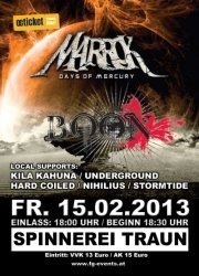 Marrok - Boon - Kila Kahuna - Hard Coiled - Nihilius - Stormtide - Underground