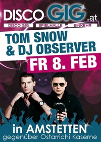 DJ Tom Snow & DJ Observer@Disco GIG