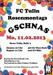 Rosenmontags Gschnas - FC Tulln@Holzhalle3