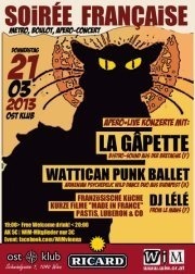 La Gâpette [f] & Wattican Punk Ballet [h]@Ost Klub