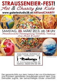 Strausseneier-Fest! Art & Charity for Kids@bebop - das lokal 