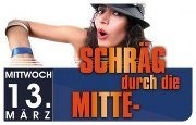 Schräg durch die Mitte