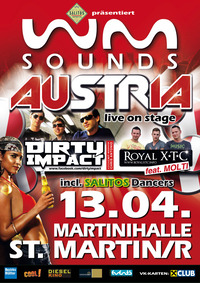Wm-sounds Austria mit Dirty Impact & Royal Xtc feat. Molti @Martinihalle