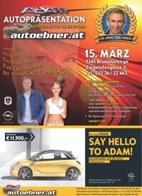Opel Adam Autopräsentation @Autohaus Ebner Brunn