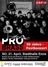 Pro Brass - Jubiläumskonzert@Stadthalle Enns