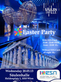 ESN Exchange students Easter Party@Säulenhalle