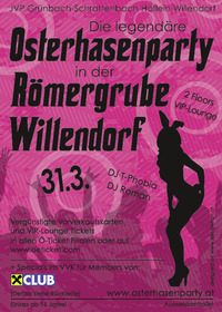 Die legendäre Osterhasenparty@Römergrube