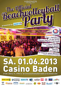 The official Beachvolleyball Party presented by spark7@Casino Baden