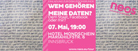 Wem gehören meine Daten? - Dem Staat, Facebook oder mir?@Hotel Mondschein